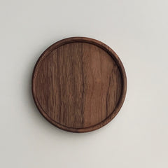 Unpainted Japanese Walnut Insulated Wooden Coaster