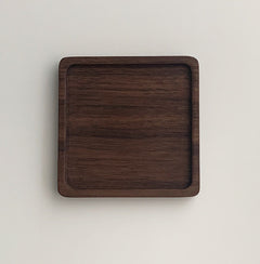 Unpainted Japanese Walnut Insulated Wooden Coaster